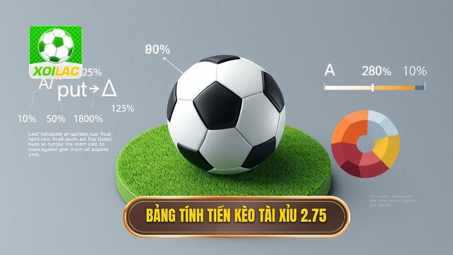 Bảng tóm tắt cách tính tiền kèo tài xỉu 2.75
