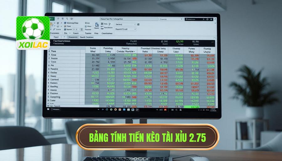 Bảng tổng hợp cách tính tiền kèo tài xỉu 2.75